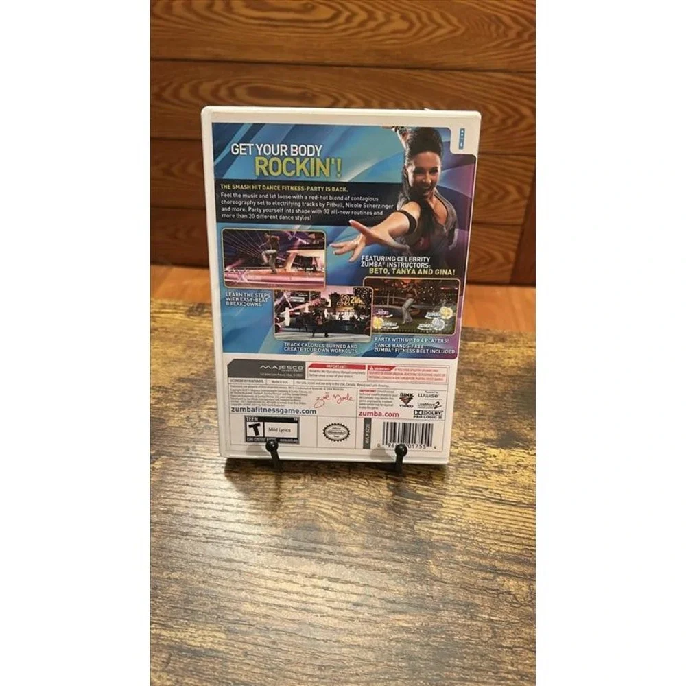 Zumba Fitness 2 Nintendo Wii Video Game CIB Workout Dance Exercise Majesco